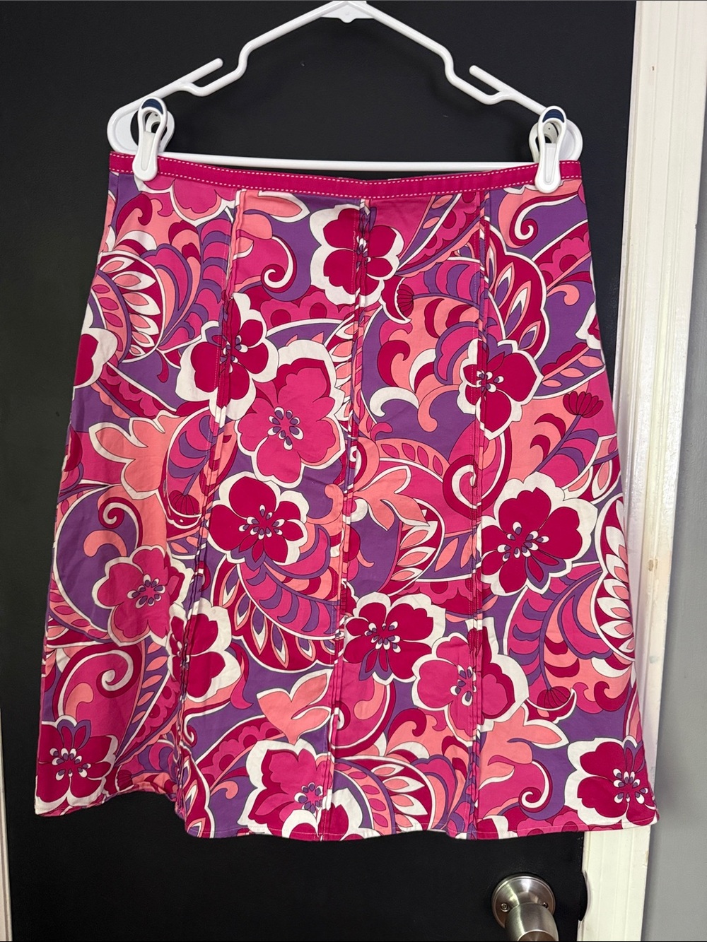 Elementz Y2K Inspired Floral A-Line Skirt Size: L